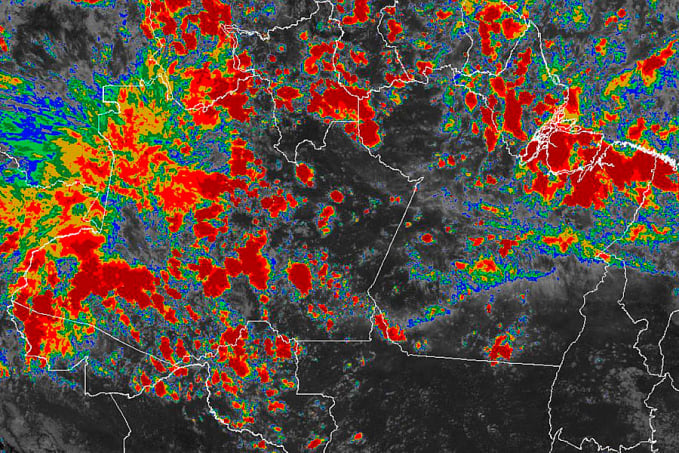 Rondônia: Imagens do satélite Góes 16 apontam para chuvas a qualquer momento - News Rondônia
