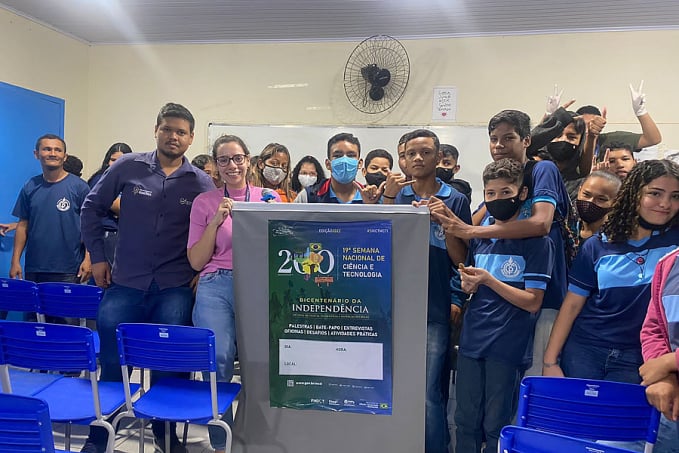 Alunos de escolas estaduais em Porto Velho recebem visita da FAPERO na semana nacional de ciência e tecnologia 2022 - News Rondônia