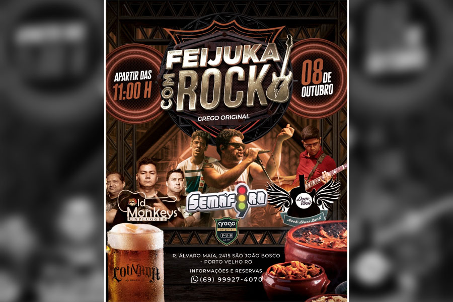 SHOWS: Oito bandas vão passar pelos dois palcos do Pub Grego Original - News Rondônia