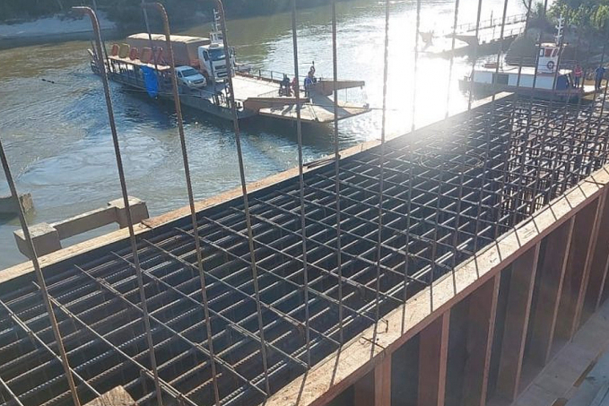 Obras da ponte sobre o rio Jamari seguem em ritmo acelerado; estrutura dará mais segurança à população de Alto Paraíso - News Rondônia