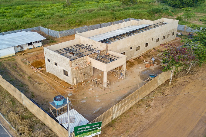 Obras do Centro de Saúde do Residencial Morumbi e avançam; processo de cobertura já está na reta final - News Rondônia