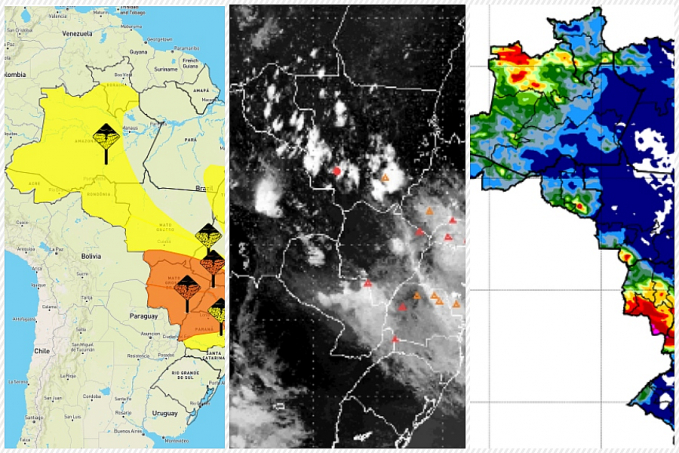 Nova onda polar provoca muitas nuvens e temporais em Rondônia e estados vizinhos - News Rondônia