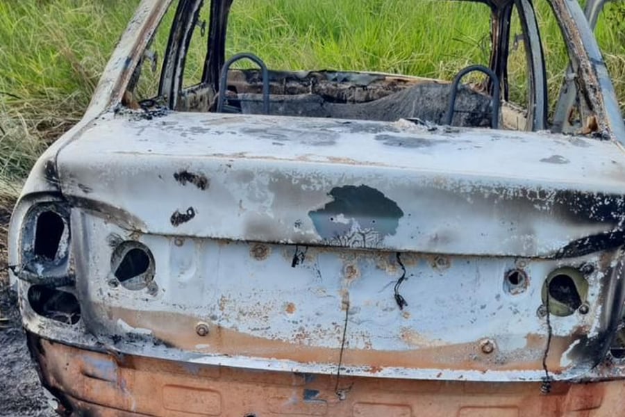 Veículo roubado durante assalto em residência é encontrado queimado no Morar Melhor - News Rondônia