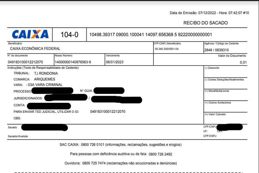 TJRO alerta sobre fraudes em boletos bancários para depósitos judiciais - News Rondônia