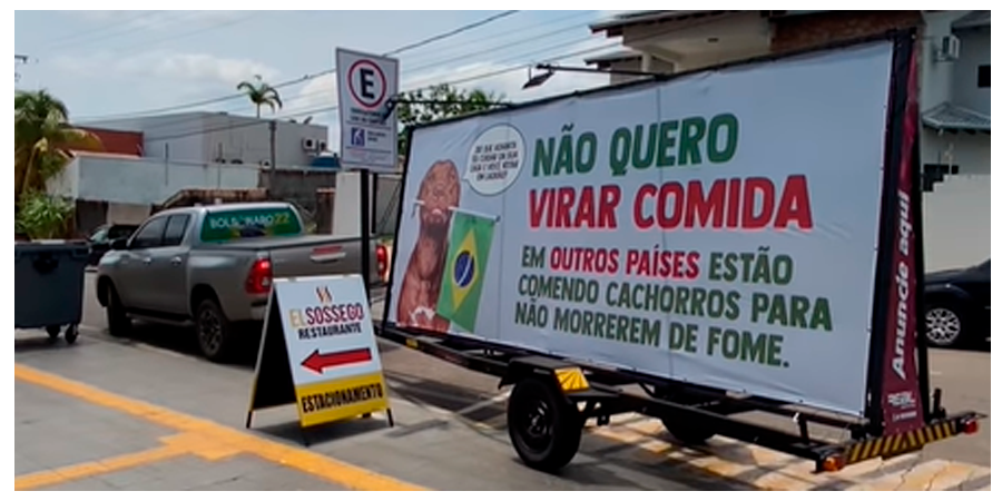 NÃO QUERO VIRAR COMIDA  Justiça ordena que empresário de Cacoal retire outdoor urgente - Por Anderson Nascimento - News Rondônia
