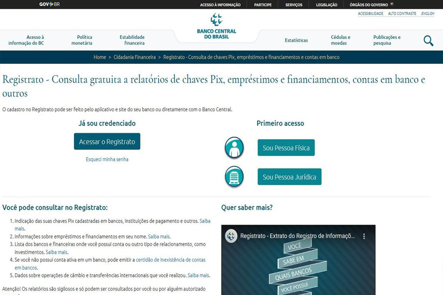 Acesso ao Registrato mudará a partir de fevereiro de 2023 - News Rondônia