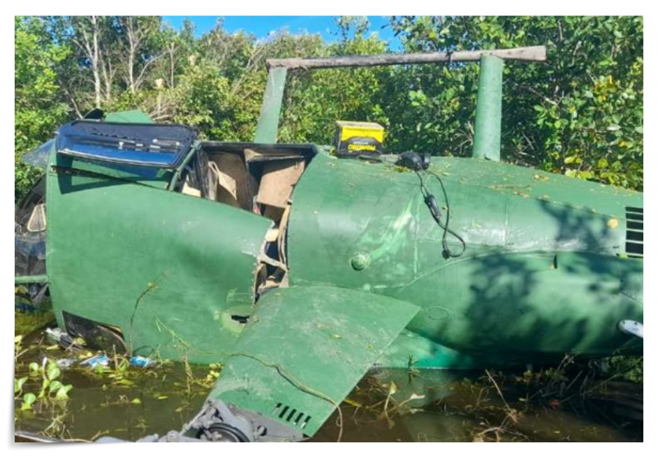 Helicóptero lotado de cocaína que viria para o Brasil cai em uma área pantanosa em Santa Cruz de la Sierra - News Rondônia