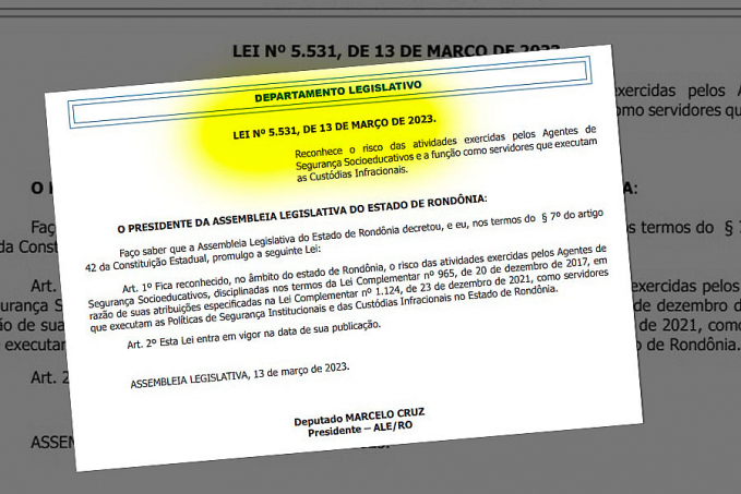 Vira lei matéria vetada por Rocha que reconhece risco nas atividades dos Socioeducativos - News Rondônia