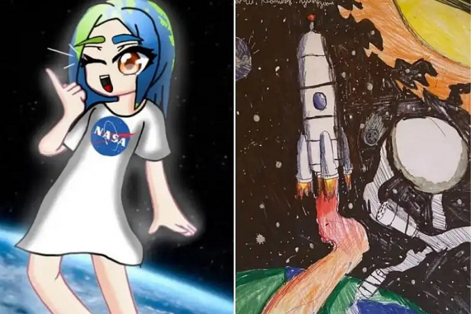Estudantes brasileiros de 11 anos ganham concurso internacional de desenho da Nasa - News Rondônia