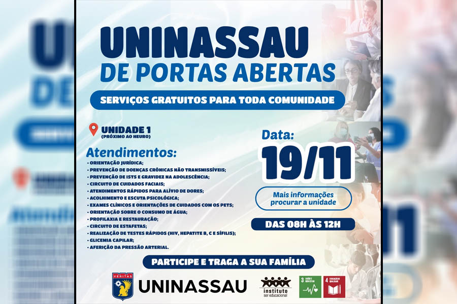 UNINASSAU Cacoal promove mutirão de serviços gratuitos neste sábado - News Rondônia