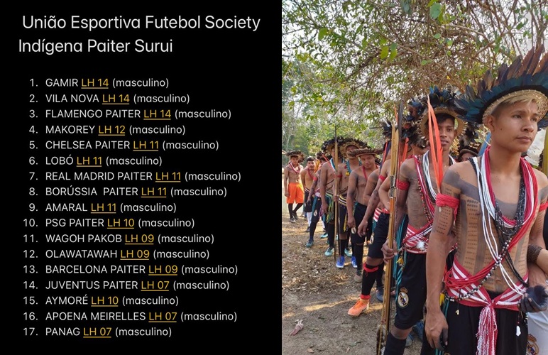 Esperando atrair público recorde na aldeia, 30 equipes indígenas vão disputar o II Campeonato de Futebol Society - News Rondônia
