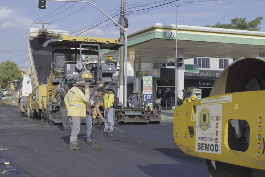RECAPEAMENTO: Prefeito acompanha obras na avenida Rio de Janeiro - News Rondônia