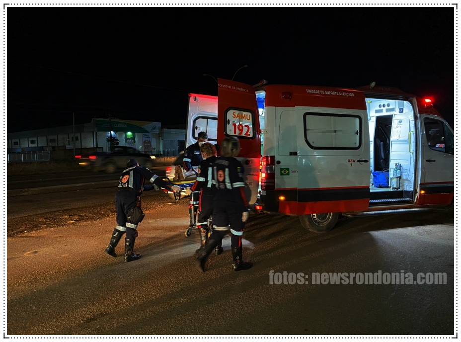 Motociclista sofre acidente em Porto Velho com garrafa de bebida alcoólica na cintura - News Rondônia