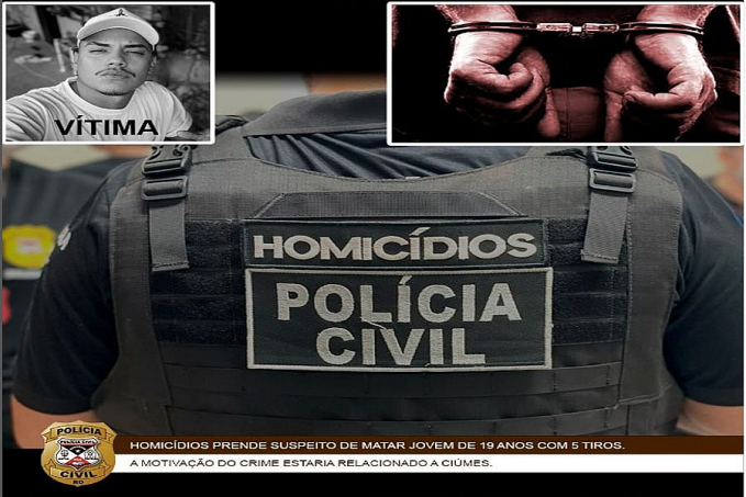 Polícia Civil prende suspeito de matar jovem com 5 disparos de arma de fogo em Porto Velho-RO - News Rondônia