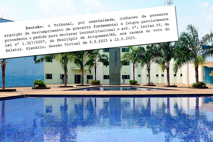 Após 10 anos, STF julga ação contra Lei de Ariquemes sobre parcerias entre prefeitura e empresas privadas - News Rondônia