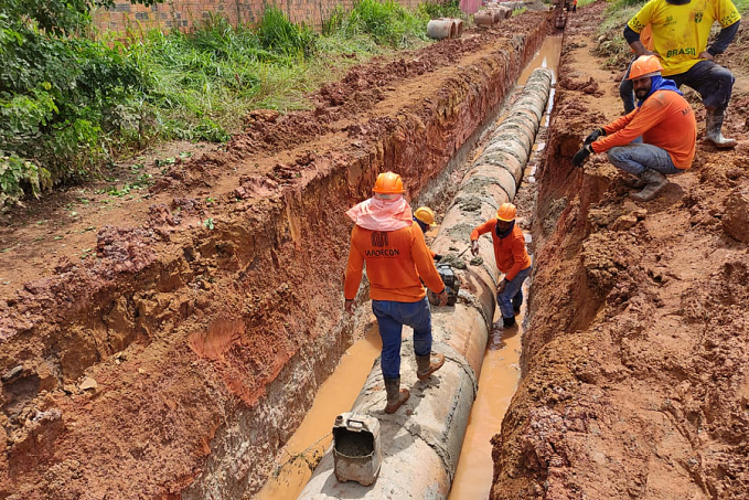 Obras de drenagem são iniciadas na rua Humaitá - News Rondônia