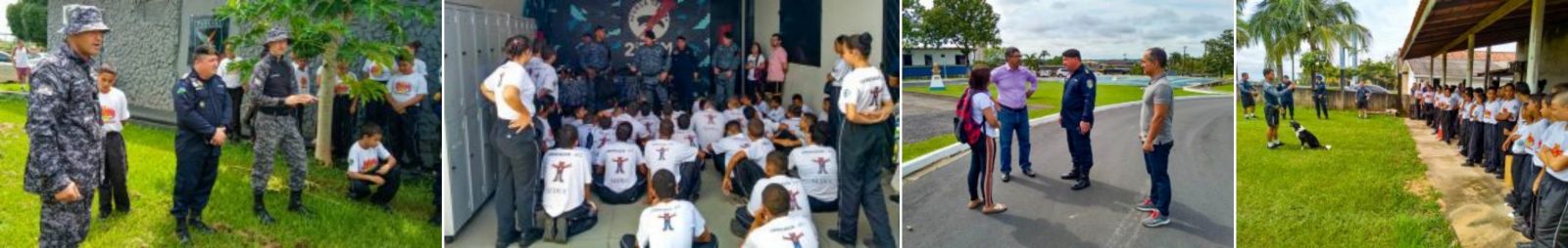 JI-PARANÁ  Alunos da Policia Militar Mirim e Juiz do Trabalho visitam a sede do 2º BPM - News Rondônia