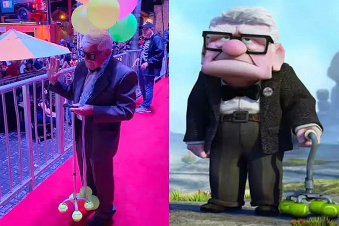 Vovô se fantasia de personagem da Disney, ganha concurso e vira celebridade - News Rondônia