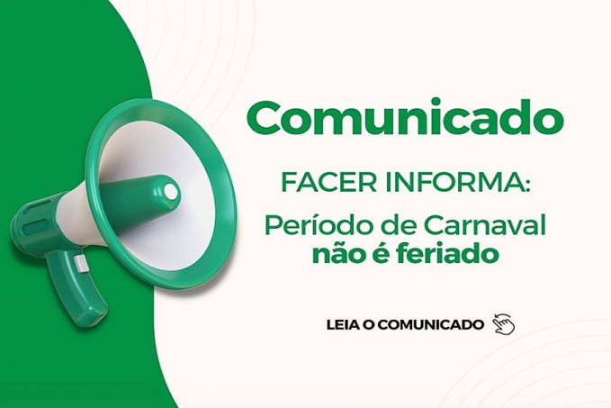 Período de Carnaval não é feriado estadual em Rondônia, alerta FACER - News Rondônia