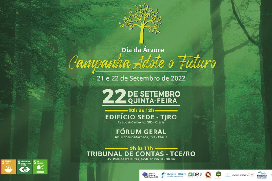 Órgãos ligados ao Judiciário promovem nova edição da campanha Adote o Futuro, de distribuição de mudas - News Rondônia