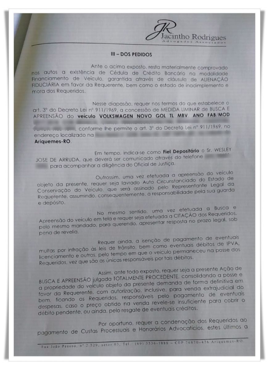 Sobrinha do Deputado Geraldo da Rondônia registra Boletim de Ocorrência contra o tio por importunação, ameaças e fraude em seus documentos - News Rondônia