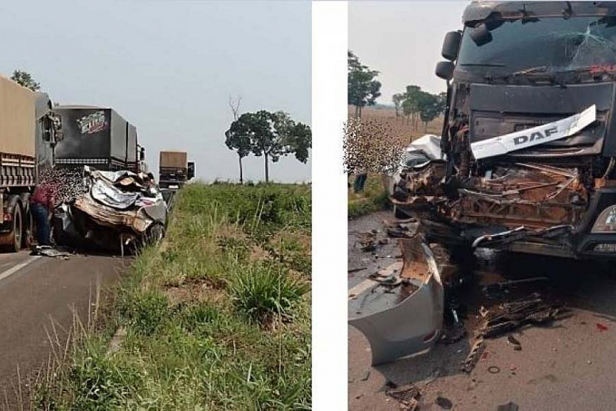 Acidente violento na BR 364, entre Vilhena e Pimenta Bueno, envolveu carretas e ônibus e deixou policial militar preso às ferragens - News Rondônia