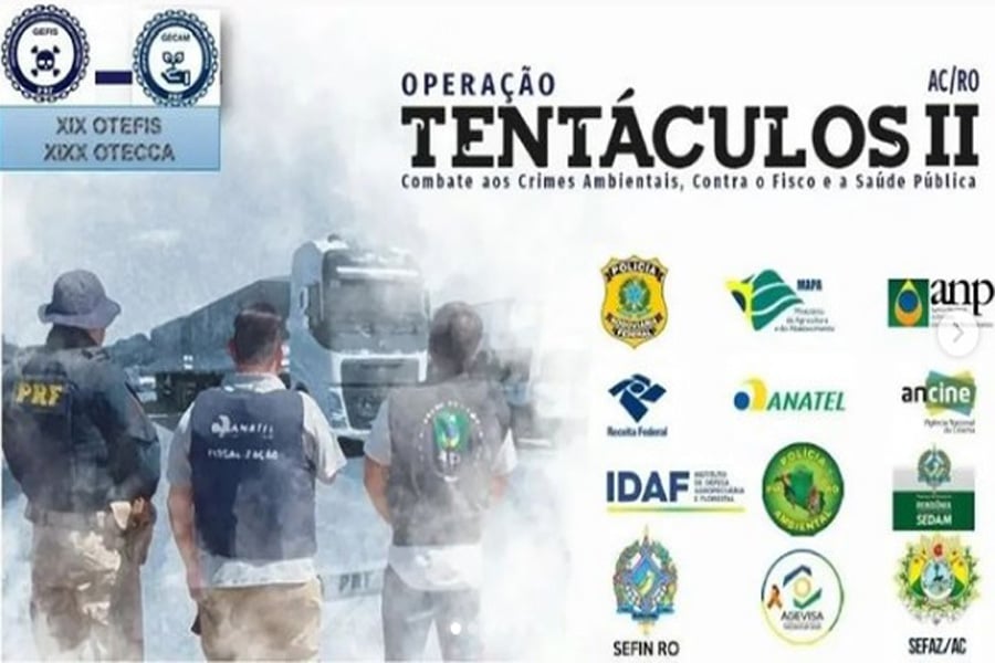 Tentáculos II  PRF publica resultado da Operação realizada no Acre e Rondônia - News Rondônia