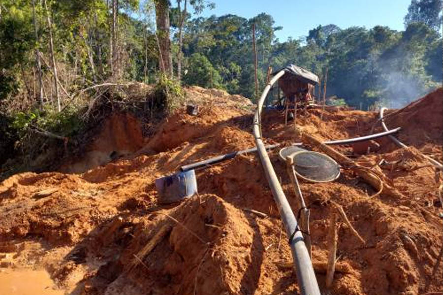 PF deflagra operação e destrói equipamentos usados em garimpo ilegal, em RO - News Rondônia