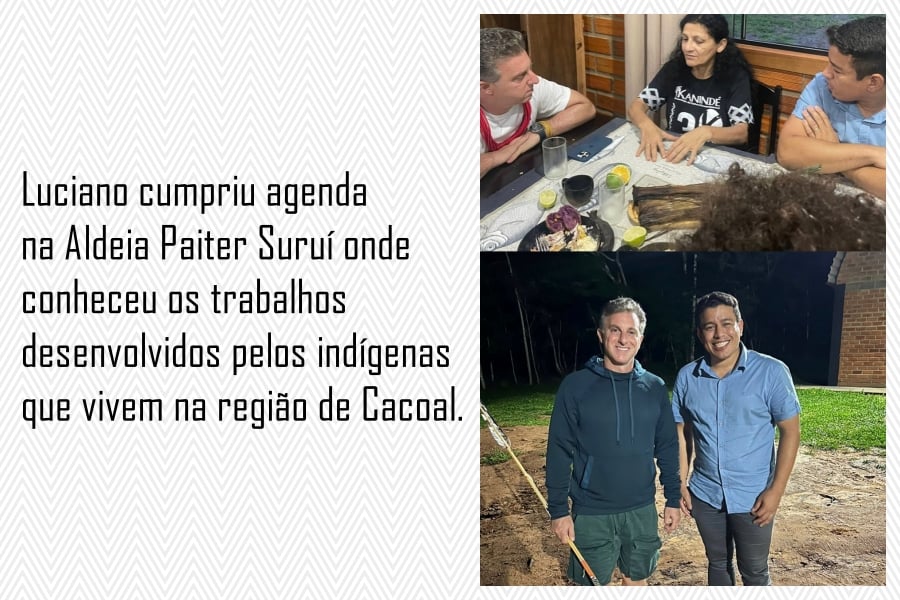 Visita de Luciano Huck vira tempestade de críticas em Cacoal: Prefeito pede respeito e educação - News Rondônia