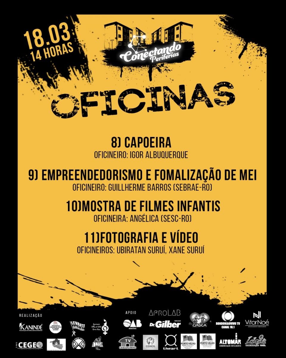 Conectando Periferias: segunda edição do evento promove rodas de conversa, oficinas e shows de artistas locais - News Rondônia