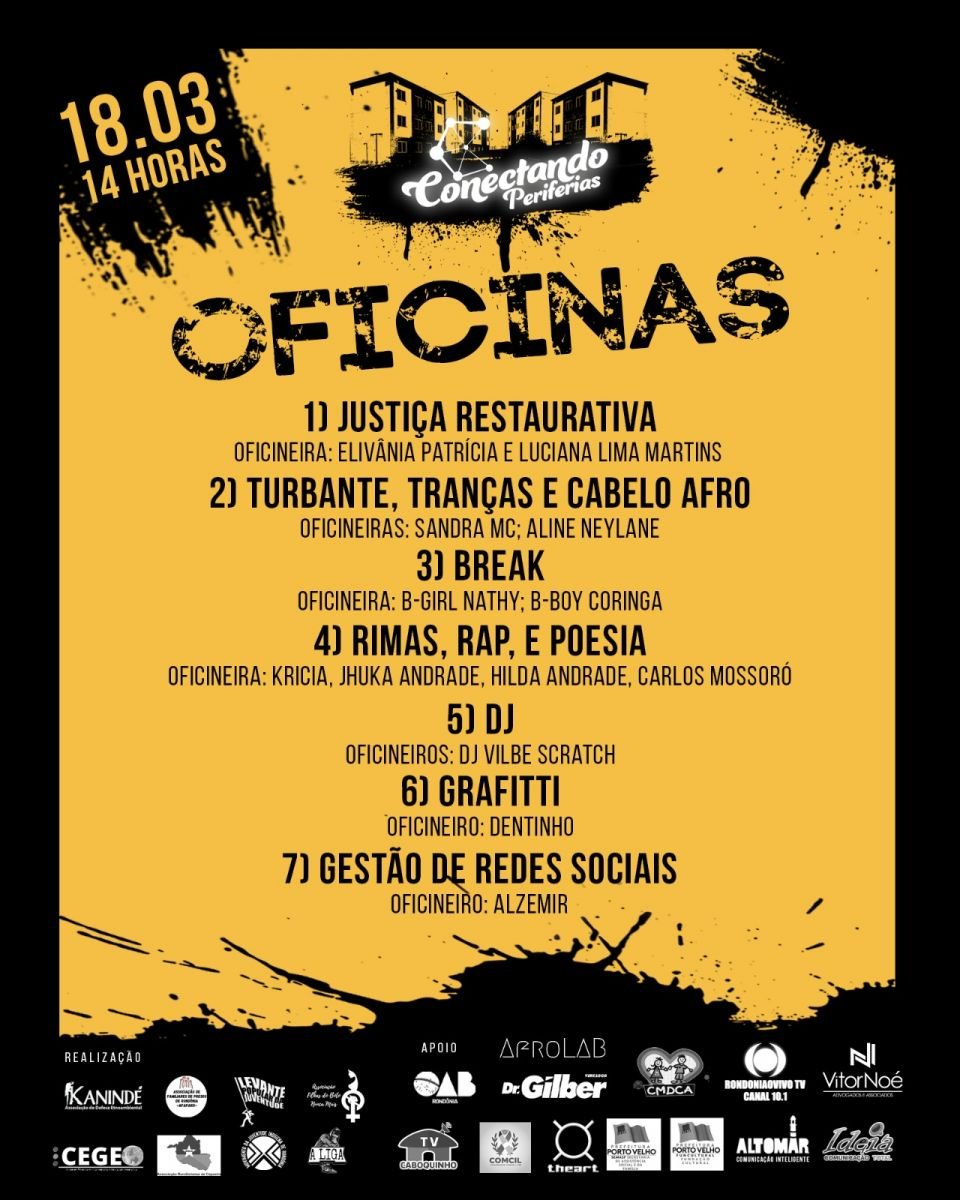 Conectando Periferias: segunda edição do evento promove rodas de conversa, oficinas e shows de artistas locais - News Rondônia