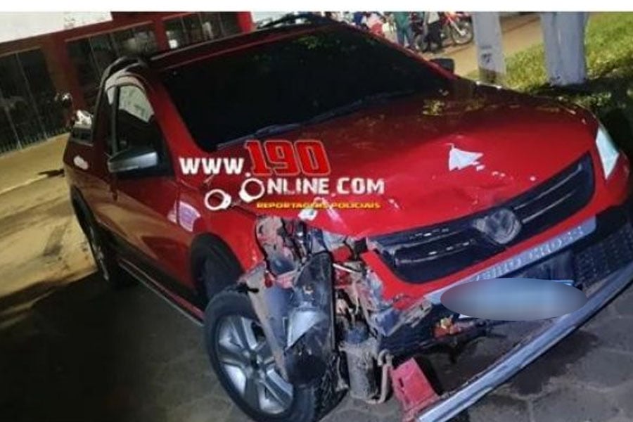 Colisão entre carro e moto foi registrada na noite de domingo em Alta Floresta - News Rondônia