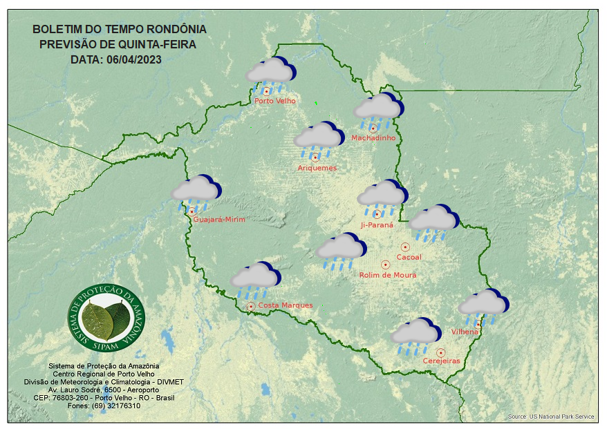 BOLETIM DO TEMPO: Previsão para essa quinta-feira 06 - News Rondônia