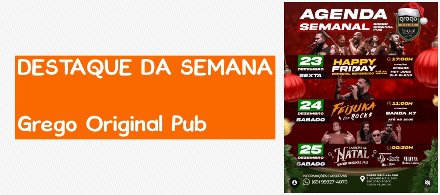 Confira as sugestões da Agenda News para esta terça-feira, por Renata Camurça - News Rondônia
