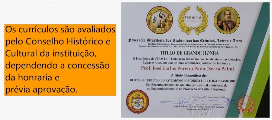 Professor Zecca Paim torna-se Imortal Internacional na FEBACLA e recebe o título Doutor Honoris Causa em Educação pelo CSAEFH - News Rondônia