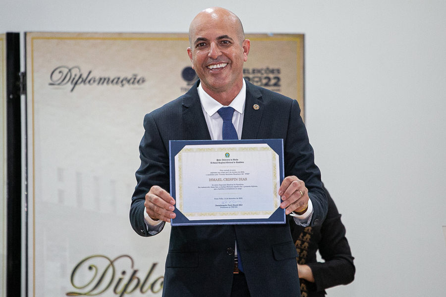 Deputado Ismael Crispin é diplomado para o segundo mandato e reafirma compromisso com Rondônia - News Rondônia
