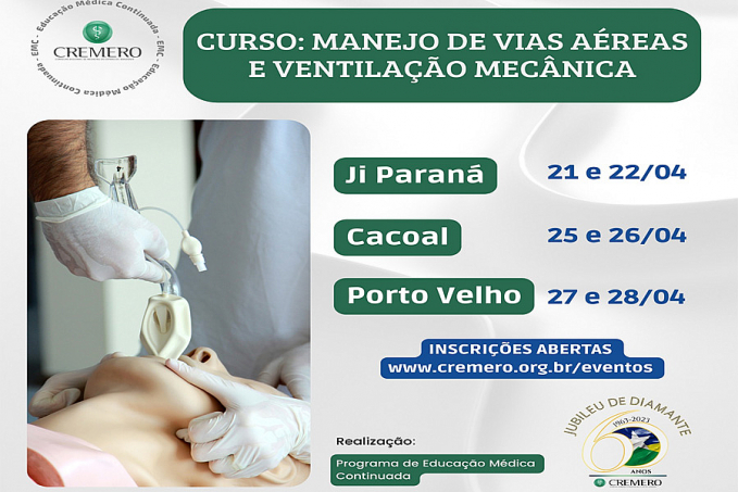 Cremero promove curso de Manejo de vias aéreas e ventilação mecânica - News Rondônia