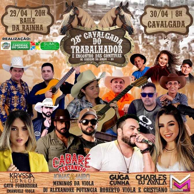 Baile da Rainha e Cavalgada do Trabalhador agitam Candeias do Jamari neste fim de semana - News Rondônia