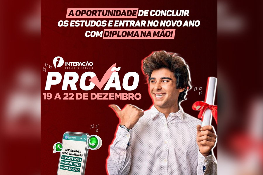 Provas do Provão do Interação acontece de 19 a 22 de dezembro - News Rondônia