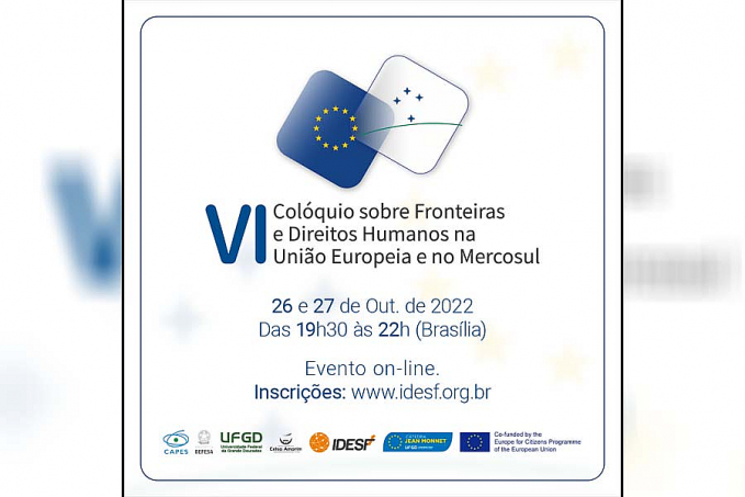 Inscrições abertas para o VI Colóquio sobre Fronteiras e Direitos Humanos na UE e Mercosul - News Rondônia