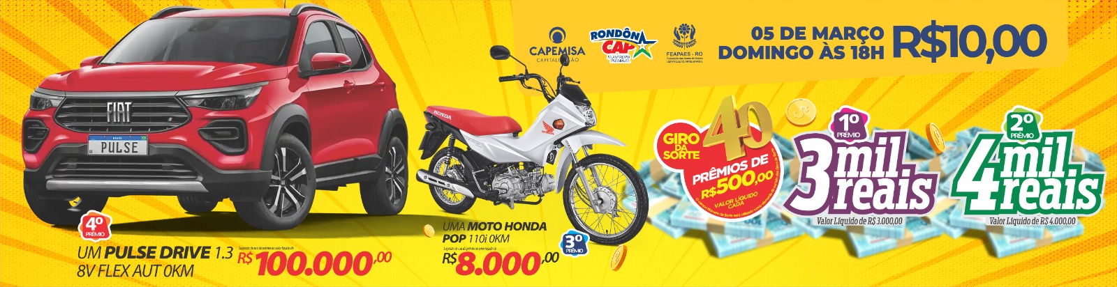 Rondoncap sorteia mais de 90 mil reais em prêmios, incluindo Fiat Argo zero km - News Rondônia