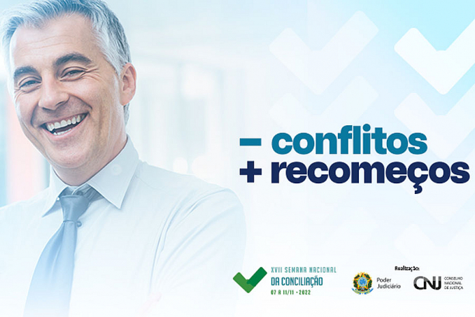 XVII Semana Nacional de Conciliação terá como tema "Menos conflitos, mais recomeços" - News Rondônia