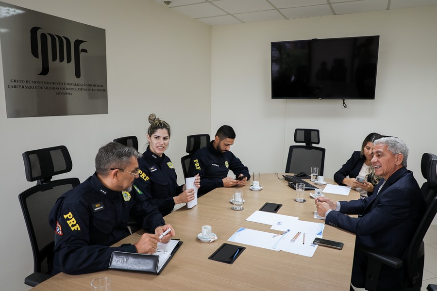 Grupo de Monitoramento e Fiscalização do Sistema Carcerário recebe representantes da Polícia Rodoviária Federal - News Rondônia