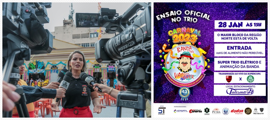 CARNAVAL 2023 - Ensaio oficial no trio da Banda do Vai Quem Quer é no próximo sábado (28/01), na Talismã 21 - News Rondônia
