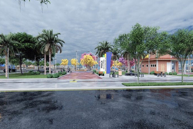 Projeto de revitalização da praça do distrito de Nova Califórnia é concluído; próximo passo é o início das obras - News Rondônia