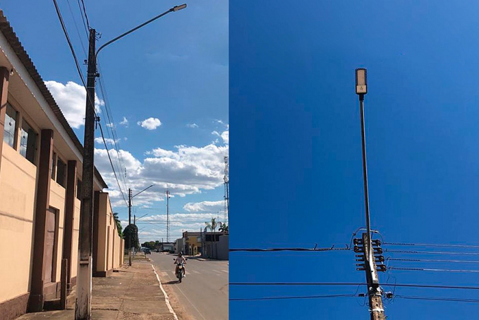 Ações do Governo na Cidade moderniza iluminação pública, em Presidente Médici - News Rondônia