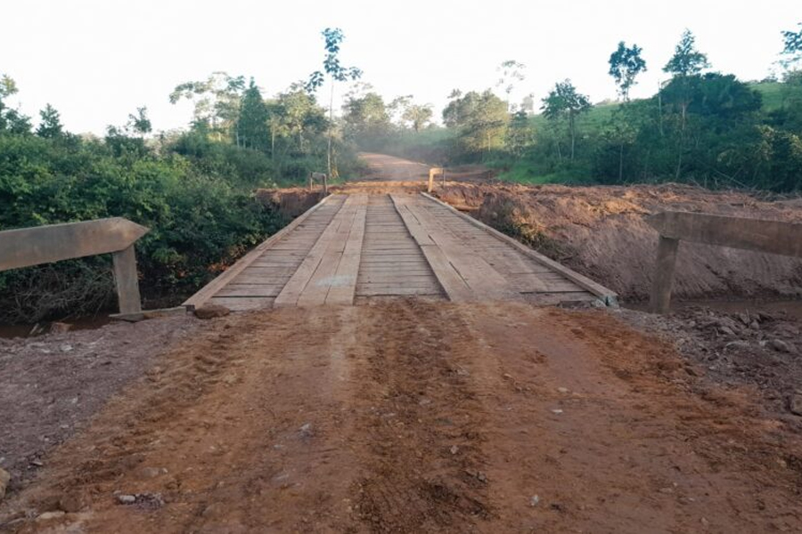 DER finaliza manutenção na ponte do Rio Colorado, na RO-490 em Alto Alegre dos Parecis - News Rondônia
