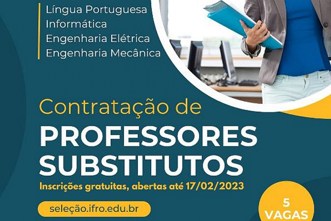 Campus Vilhena contrata professores substitutos em diversas áreas - News Rondônia