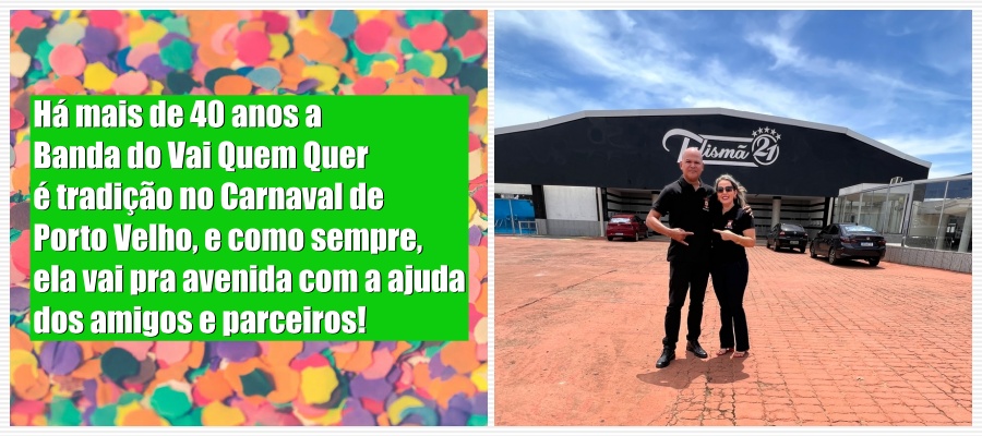 CARNAVAL - Siça Andrade e Sinézio Tapajós juntos na Banda do Vai Quem Quer 2023 - News Rondônia