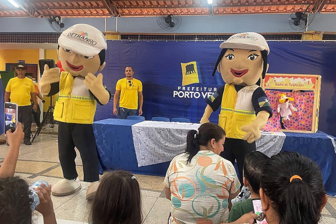 Educadores de Trânsito do Detran orientam pais e alunos sobre segurança na volta às aulas - News Rondônia